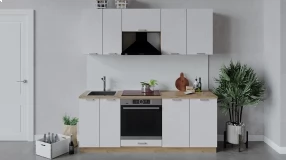 Кухонный гарнитур «Гранита» длиной 200 см со шкафом НБ