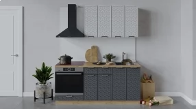 Кухонный гарнитур «Беатрис» длиной 180 см со шкафом НБ